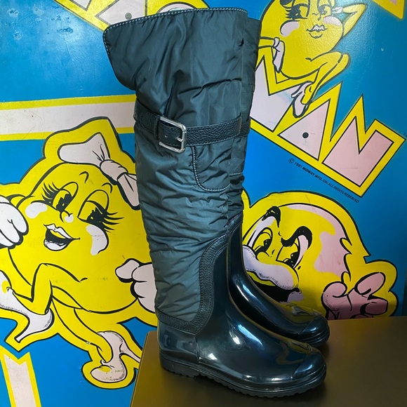 Dolce & Gabbana Over Knee Winter Snow Rubber & Leather Boots 8 38.5 dust… - Picture 17 of 17